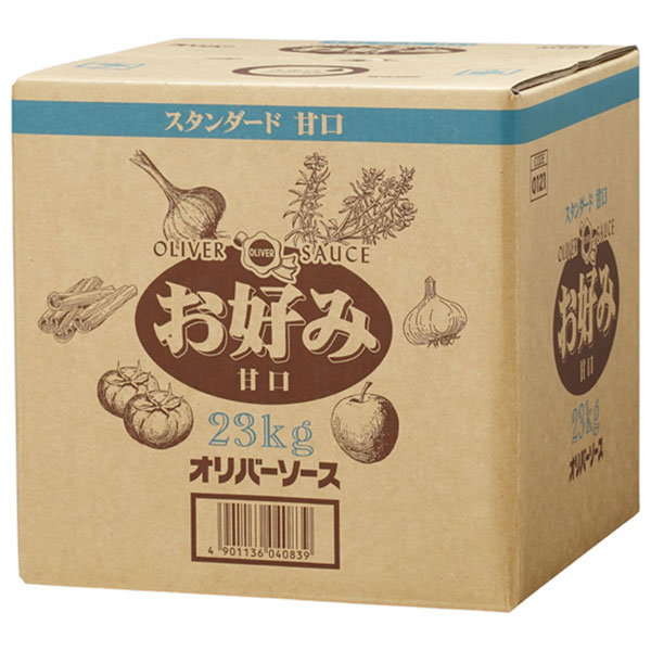 オリバーソース スタンダード 甘口お好みソース 23kg×1ケース入|一般食品 調味料 ソース 業務用