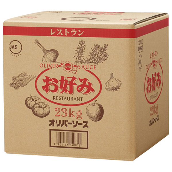 オリバーソース レストラン お好みソース 23kg×1ケース入|一般食品 業務用 調味料 ソース