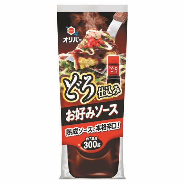 オリバーソース どろ仕込みお好みソース 300g×12本入|お好み焼き ソース 調味料 どろソース