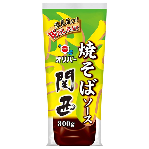 オリバーソース 焼そばソース関西 300g×12本入|ソース 調味料 焼そば 関西
