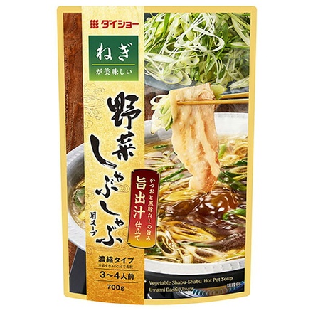 ダイショー ねぎが美味しい 野菜しゃぶ旨 出汁仕立て 700g×10袋入|一般食品 調味料 スープ 鍋用スープ 野菜鍋 野菜しゃぶ