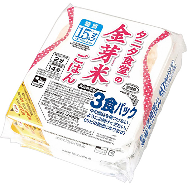 東洋ライス タニタ食堂の金芽米ごはん 3食セット (160g×3食)×8個入|ごはん ご飯 米 パックごはん レトルト 国産