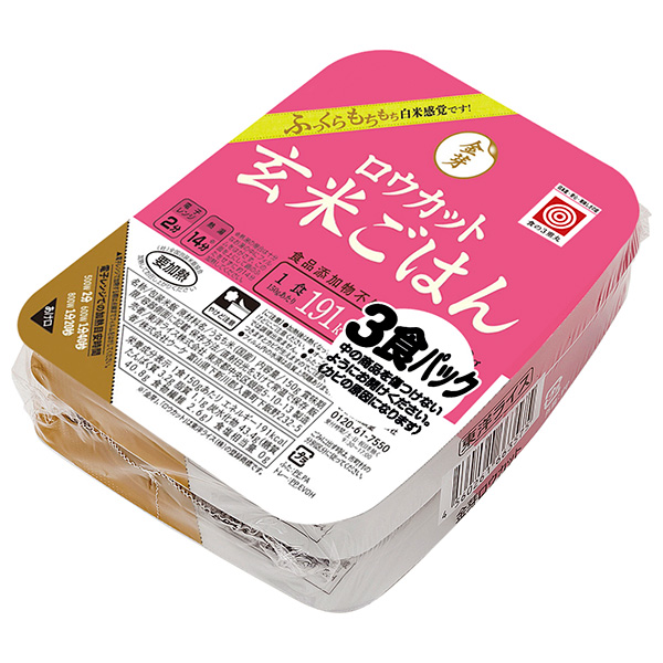 東洋ライス 金芽ロウカット玄米ごはん (150g×3)×8個入|ご飯 米 パックごはん レトルト 国産