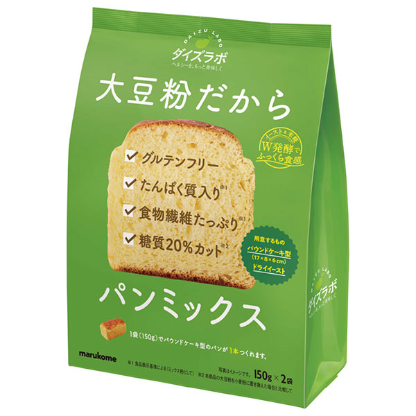 マルコメ ダイズラボ 大豆粉のパンミックス 300g×12袋入|大豆粉 グルテンフリー パンミックス まるこめ