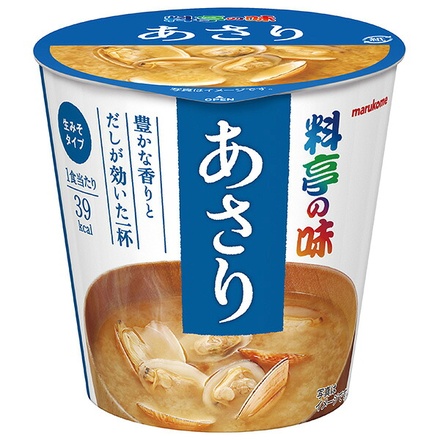 マルコメ カップ料亭の味 あさり 1食×6個入|料亭の味 あさり カロリー 味噌汁 塩分 アレンジ レシピ 美味しい 具だくさん