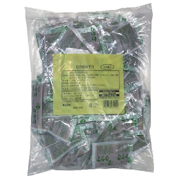 マルコメ 業務用生みそ汁 わかめ 100食×6袋入|一般食品 即席 インスタント 味噌汁 まるこめ