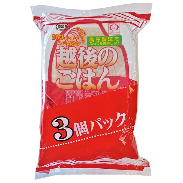 越後製菓 越後のごはん 200g×3個×8袋入|レトルト ごはん 米