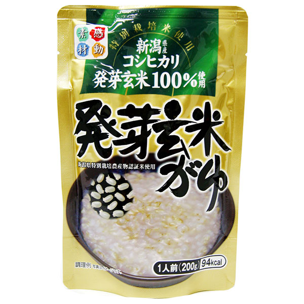 ヒカリ食品 こしひかり 発芽玄米がゆ 200gパウチ×24個入