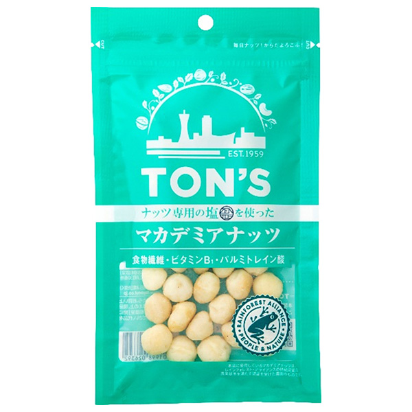 東洋ナッツ トン マカデミアナッツ 40g×10袋入|ナッツ 豆 ロースト お菓子 おつまみ 袋