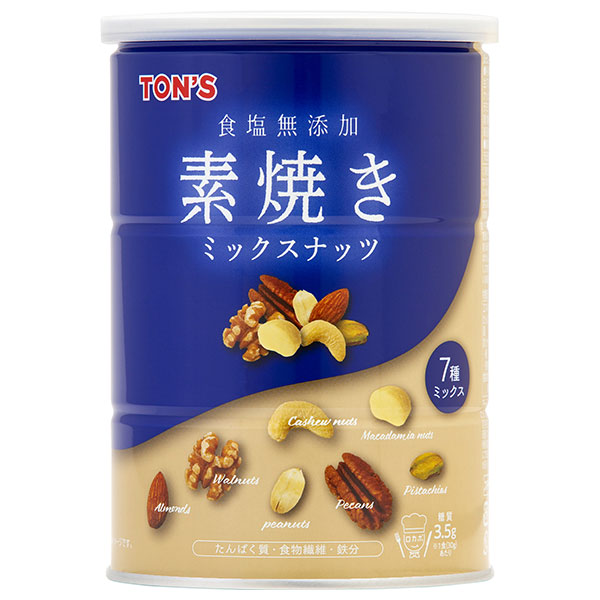 東洋ナッツ トン 素焼きミックスナッツ 350g缶×6個入|ナッツ お菓子 おつまみ アーモンド