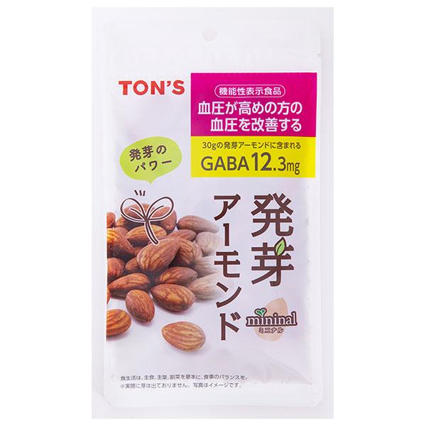 東洋ナッツ トン 機能性 発芽アーモンド 60g×10袋入|ナッツ お菓子 おつまみ アーモンド