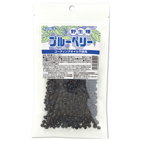 東洋ナッツ 野生種 ブルーベリー 110g×10袋入|ドライ 食物繊維 野生種
