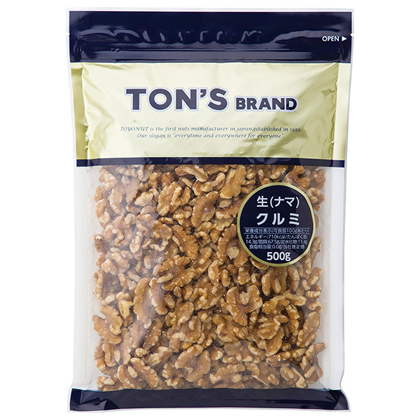 東洋ナッツ食品 トン クルミ(生) 500g×10袋入|ナッツ くるみ クルミ おつまみ 生