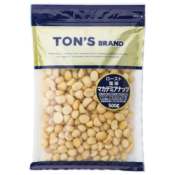 東洋ナッツ トン マカデミアナッツ 500g×10袋入|ナッツ お菓子 業務用 おつまみ