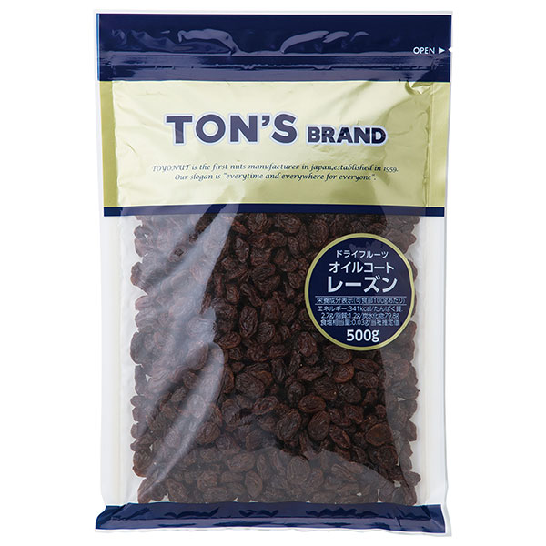 東洋ナッツ トン レーズン 500g×10袋入|お菓子 業務用 おつまみ 菓子材料