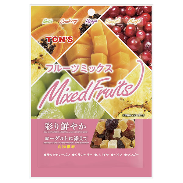 東洋ナッツ トン フルーツミックス 65g×10袋入|お菓子 ドライフルーツ トン 袋