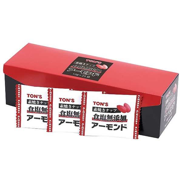 東洋ナッツ トン 素焼きアーモンド 250g(10g×25袋)×8箱入|アーモンド ロースト