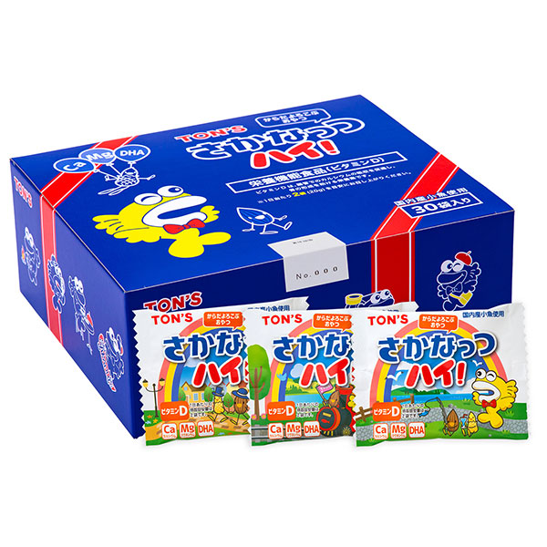 東洋ナッツ トン さかなっつハイ! (10g×30袋)×1箱入×(2ケース)|お菓子 小魚 アーモンド ナッツ カルシウム