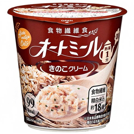 旭松 オートミール きのこクリーム 24.2g×6個入×(2ケース)|オートミール レトルト きのこ キノコ クリーム