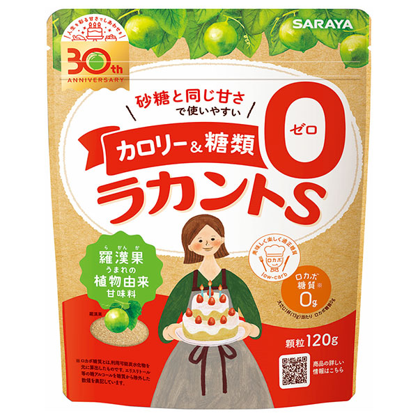 サラヤ ラカントS 顆粒 120g×24袋入|ゼロカロリー 糖類ゼロ 甘味料 顆粒