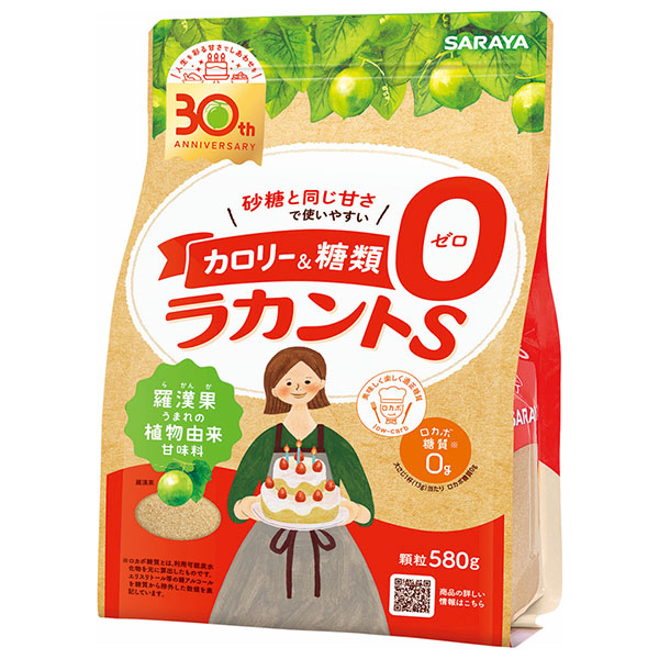 サラヤ ラカントS 顆粒 580g×6袋入|ゼロカロリー 糖類ゼロ 甘味料 顆粒
