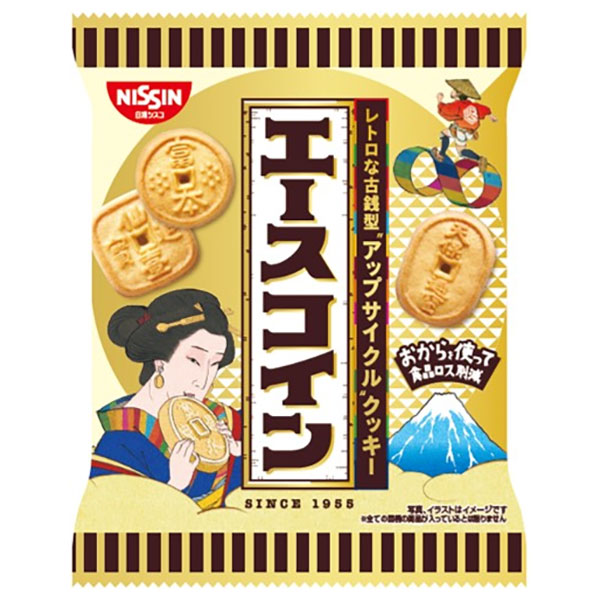 日清シスコ エースコイン 80g×10袋入 メーカー 問屋直送|お菓子 おやつ クッキー