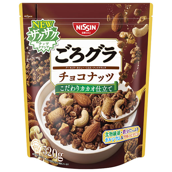 日清シスコ ごろグラ チョコナッツ 320g×6袋入|一般食品 健康食品 シリアル 袋