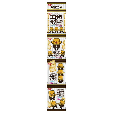 日清シスコ ココナッツサブレ ミニ 4連 60g(15g×4)×10袋入|お菓子 おやつ ビスケット 小分け サブレ ココナッツ