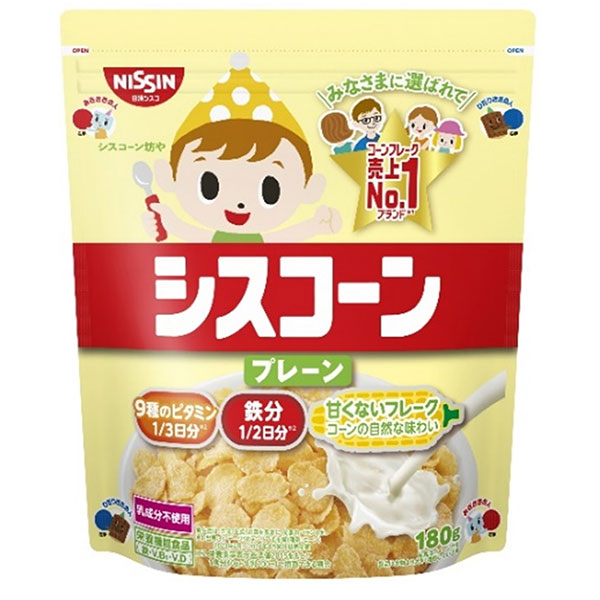 日清シスコ シスコーン プレーン 180g×8袋入 メーカー 問屋直送|一般食品 健康食品 コーンフレーク