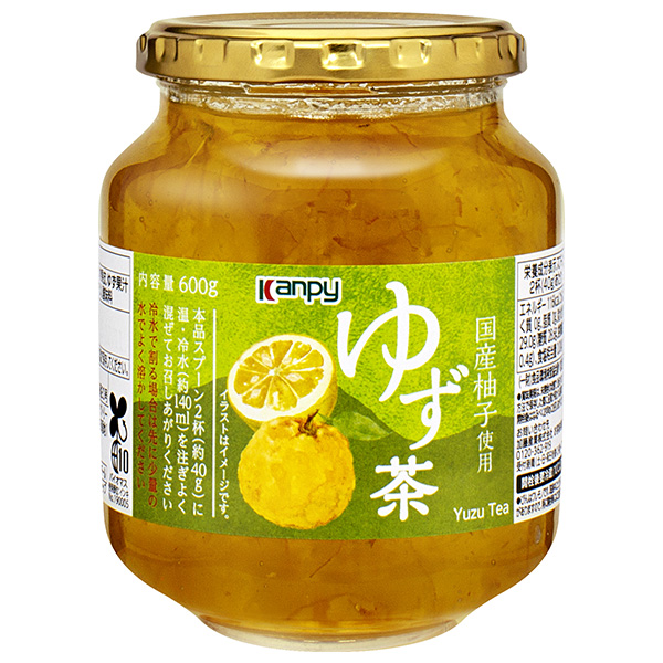 カンピー ゆず茶 600g瓶×12個入|一般食品 嗜好品 瓶 ゆず 柚 お茶