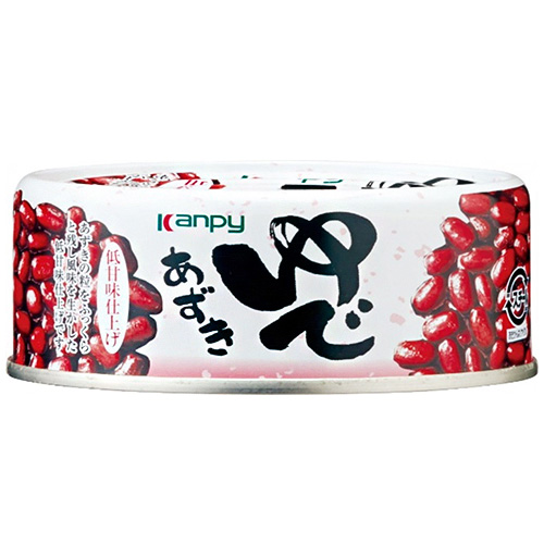 カンピー ゆであずき 低甘味仕上げ 165g缶×24個入|あずき アズキ 小豆 一般食品 缶詰 缶詰め