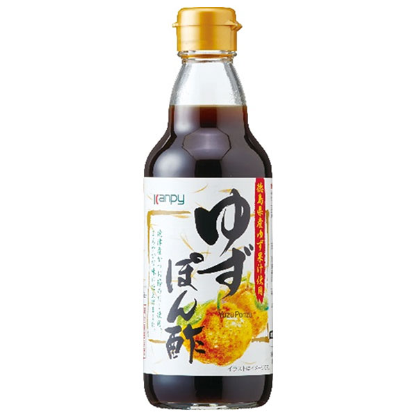 カンピー ゆずぽん酢 360ml瓶×10本入|ポン酢 ぽんず ポンズ 調味料 ゆずぽん ゆず