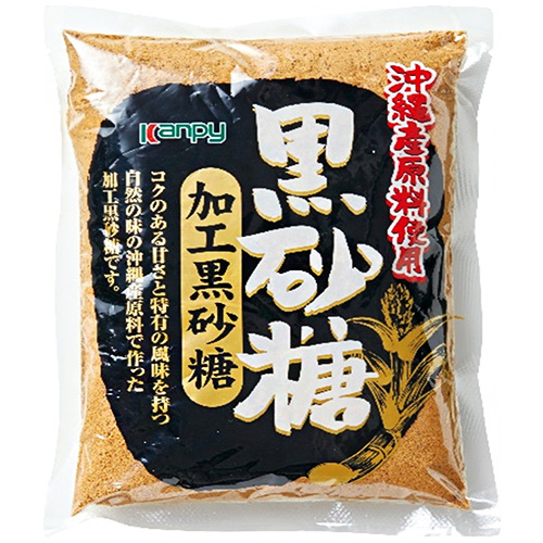カンピー 加工 黒砂糖 450g×10袋入|さとう 砂糖 シュガー 黒砂糖 調味料 国産