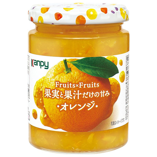 カンピー Fuits×Fruits オレンジ 260g瓶×12個入|一般食品 スプレッド ジャム 瓶 オレンジ