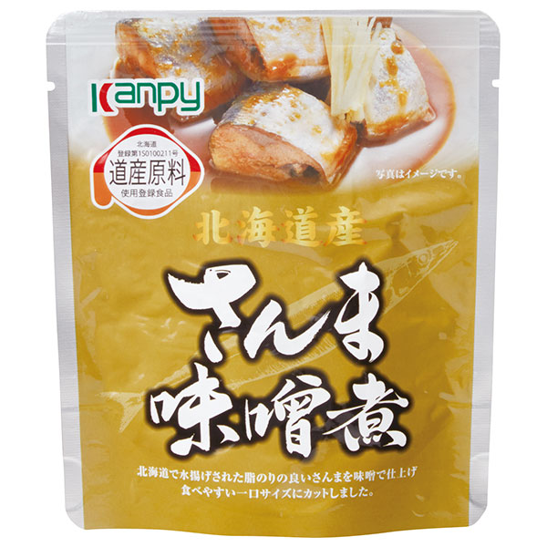 カンピー 北海道産 さんま味噌煮 80g×24袋入|サンマ 北海道 道産原料 味付