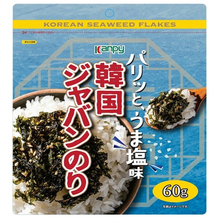 加藤産業 韓国ジャバンのり 60g×24袋入|一般食品 韓国 韓国のり 海苔 ふりかけ のり フレーク うま塩味 ジャバンのり