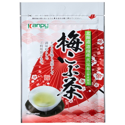 カンピー 梅こぶ茶 48g×10個入|こぶ茶 梅昆布茶 粉末 アレンジレシピ ダイエット