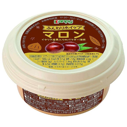 カンピー ふんわりホイップ マロン 110g×6個入|ジャム ホイップ 嗜好品 Kanpy マロン スプレッド 栗 パン 朝食 美味しい アレンジ