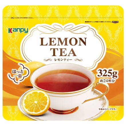 カンピー レモンティー 325g×24袋入|嗜好品 インスタント 粉末 紅茶 袋 レモンティー 朝食 美味しい カフェ アレンジ