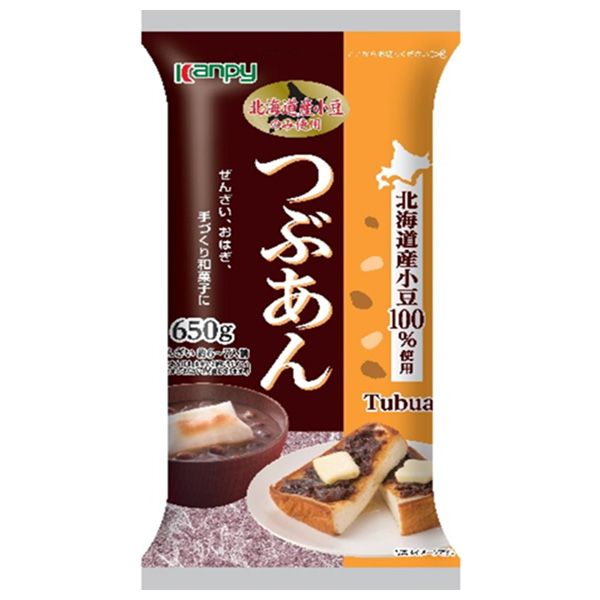 カンピー つぶあん 650g×12袋入|北海道産 あずき あんこ 製菓 和菓子 材料