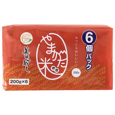 ドリームズファーム 美味かめし 山形県産米 (200g×6P)×6個入|一般食品 レトルト食品 ご飯 国産
