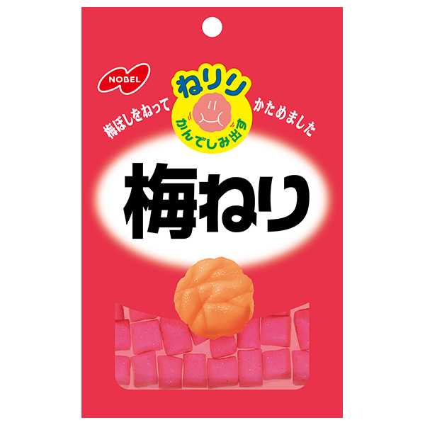 ノーベル製菓 ねりり梅ねり 20g×6個入|チューイングキャンディ 梅 ウメ