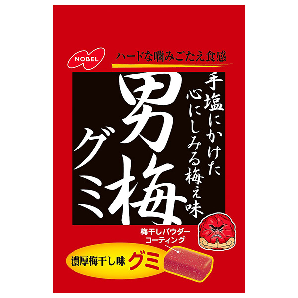 ネコポス ノーベル製菓 男梅グミ 38g×6袋入| 全国うめ 駄菓子 お菓子 ぐみ