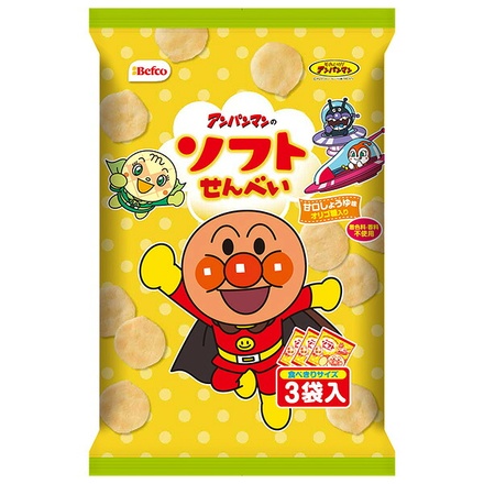 栗山米菓 アンパンマンのソフトせんべい 48g×12袋入 メーカー 問屋直送|せんべい 煎餅 子ども お菓子 おやつ