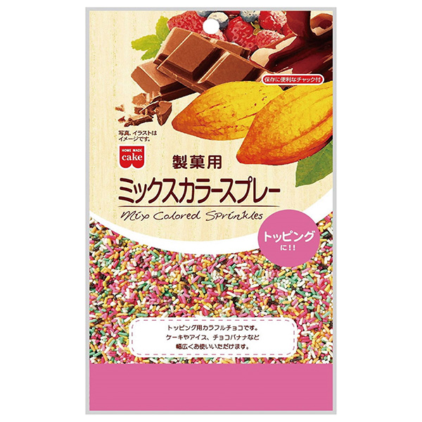 共立食品 製菓用 ミックスカラースプレー 120g×6袋入|お菓子 菓子材料 トッピング