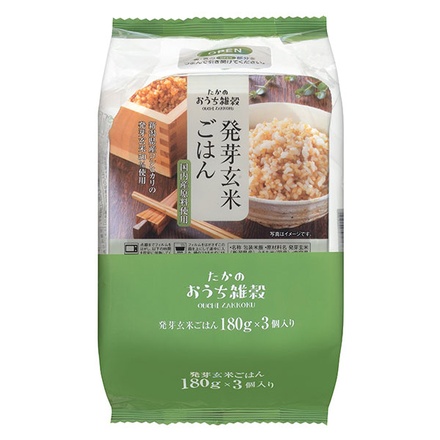 たかの 発芽玄米ごはん (180g×3)×4袋入×(2ケース)|パックごはん レトルトご飯 ごはん レトルト ご飯 米 玄米