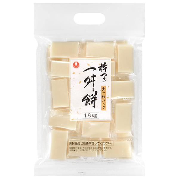 たかの 杵つき一升餅 1.8kg×6袋入|餅 切もち