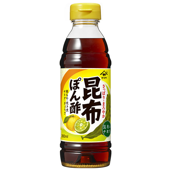 ヤマサ醤油 昆布ぽん酢 360mlペットボトル×12本入|一般食品 調味料 ポン酢 ぽん酢 こんぶ