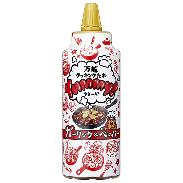 ヤマサ醤油 万能クッキングたれ Yummy! ガーリック&ペッパー 240gペットボトル×12本入×(2ケース)|調味料 ガーリック ペッパー