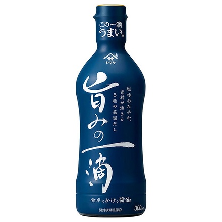 ヤマサ醤油 旨みの一滴 5種のだし入り 300mlペットボトル×12本入|一般食品 調味料 醤油 だし入り